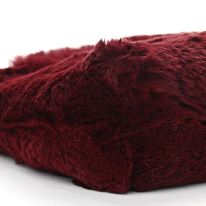 Chanel Rabbit Fur Shoulder Bag Burgundy 9 of 10