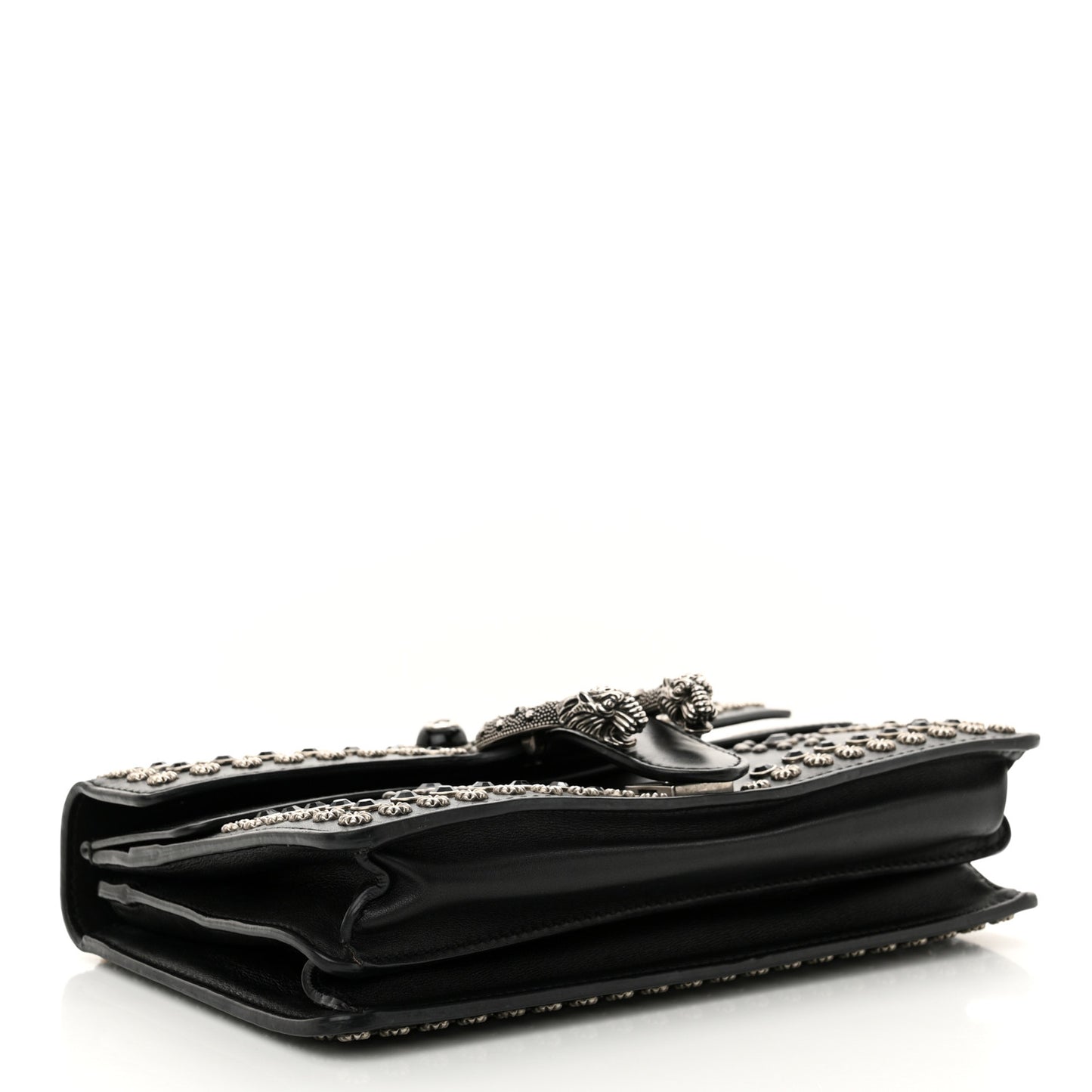 Calfskin Studded Small Dionysus Shoulder Bag Black