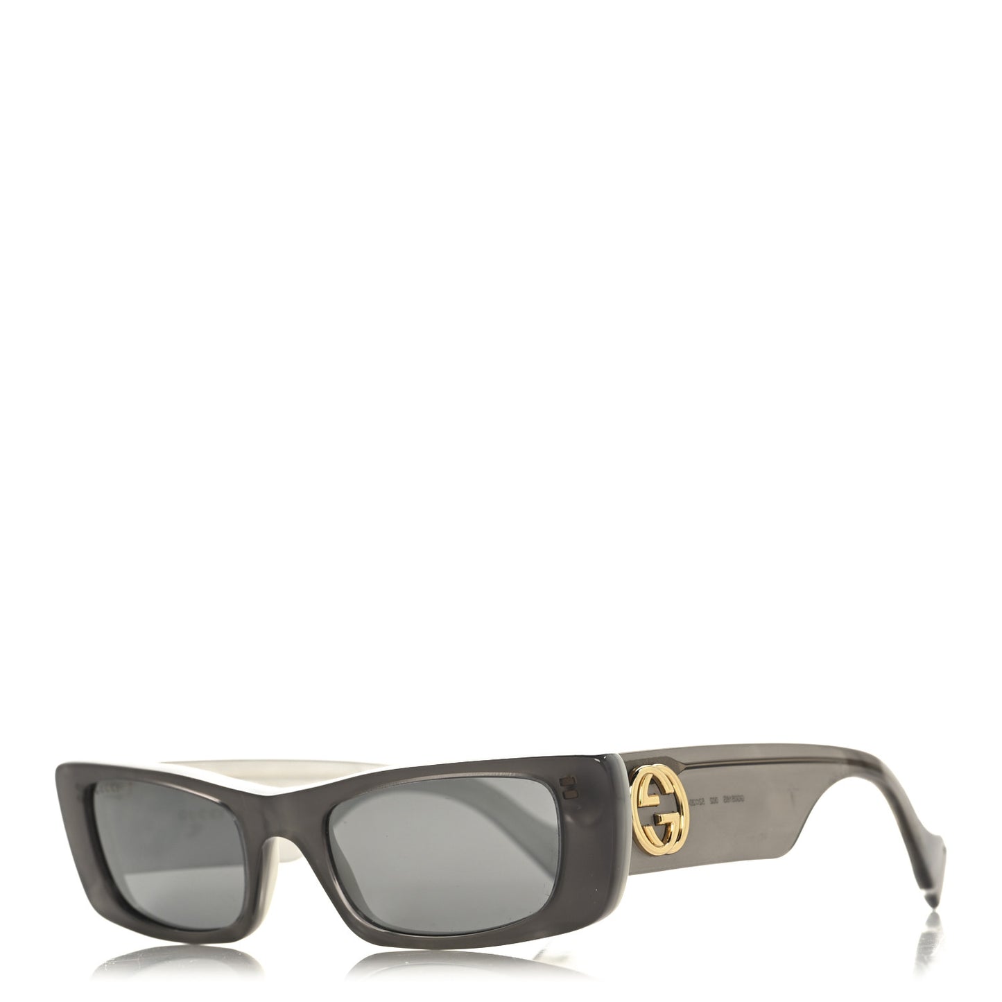 Acetate Rectangular GG0516S Sunglasses Grey Gold