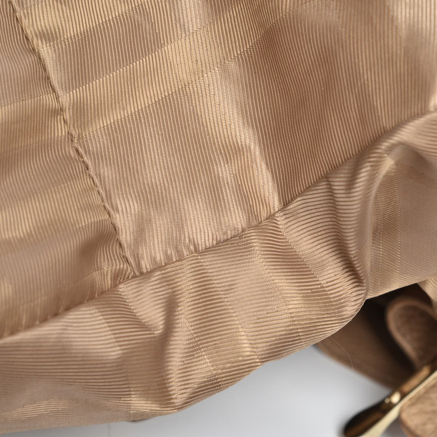 Grainy Calfskin House Check Margaret Bag Light Nude