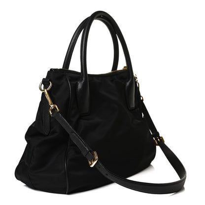 Prada Tessuto Nylon Cervo Shoulder Bag Black 2 of 18