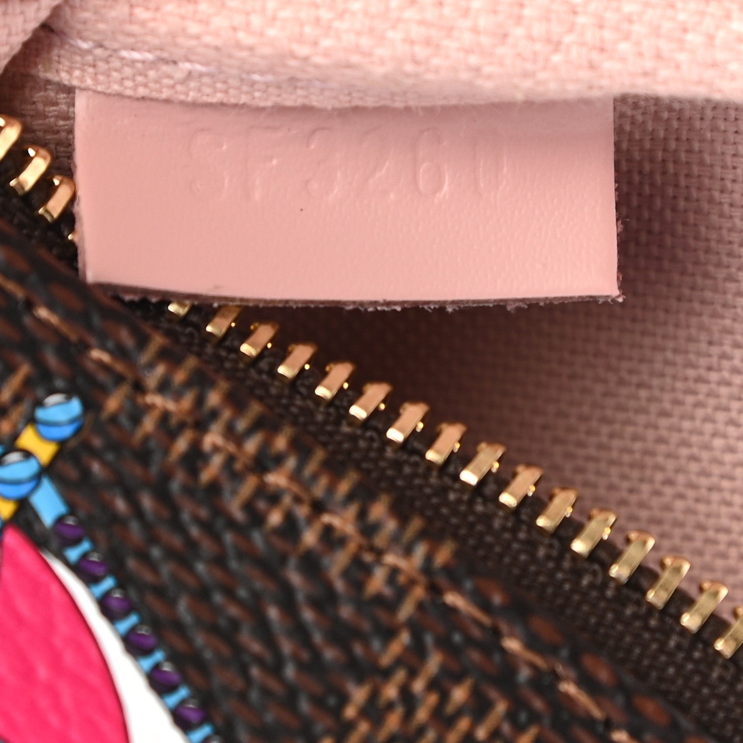 Louis Vuitton Damier Ebene 2020 Christmas Animation Big Wheel Mini Pochette Accessories Rose Ballerine 6 of 7
