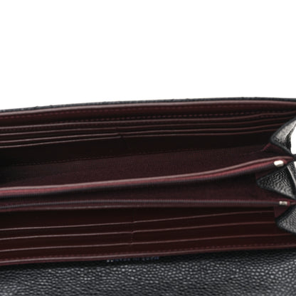 Chanel Caviar Quilted Large Gusset Flap Wallet Black 5 of 8