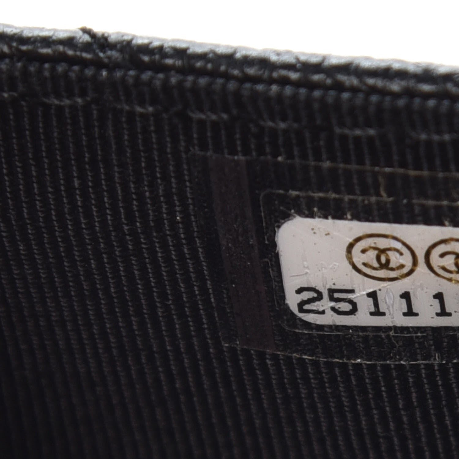 Chanel Iridescent Caviar Chevron Quilted Flap Card Holder Black 8 of 9