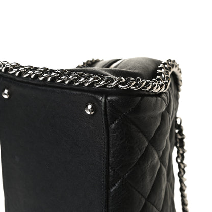 Chanel Calfskin Chain Around Bowler Black 13 of 16