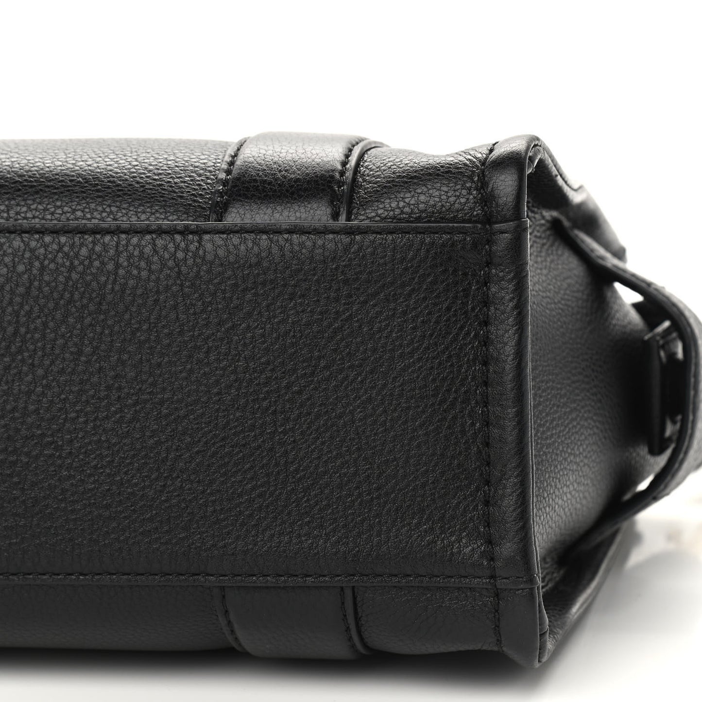 Grained Calfskin Small The Tote Bag Black