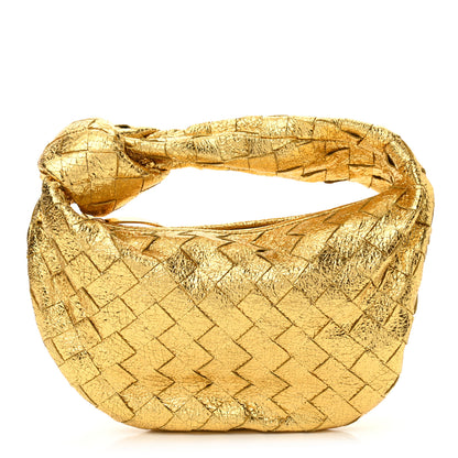 Bottega Veneta Metallic Nappa Intrecciato Mini Jodie Gold 1 of 9