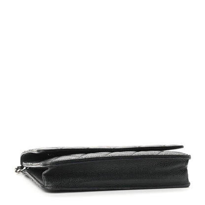 Chanel Caviar Quilted Wallet On Chain WOC Black 4 of 14