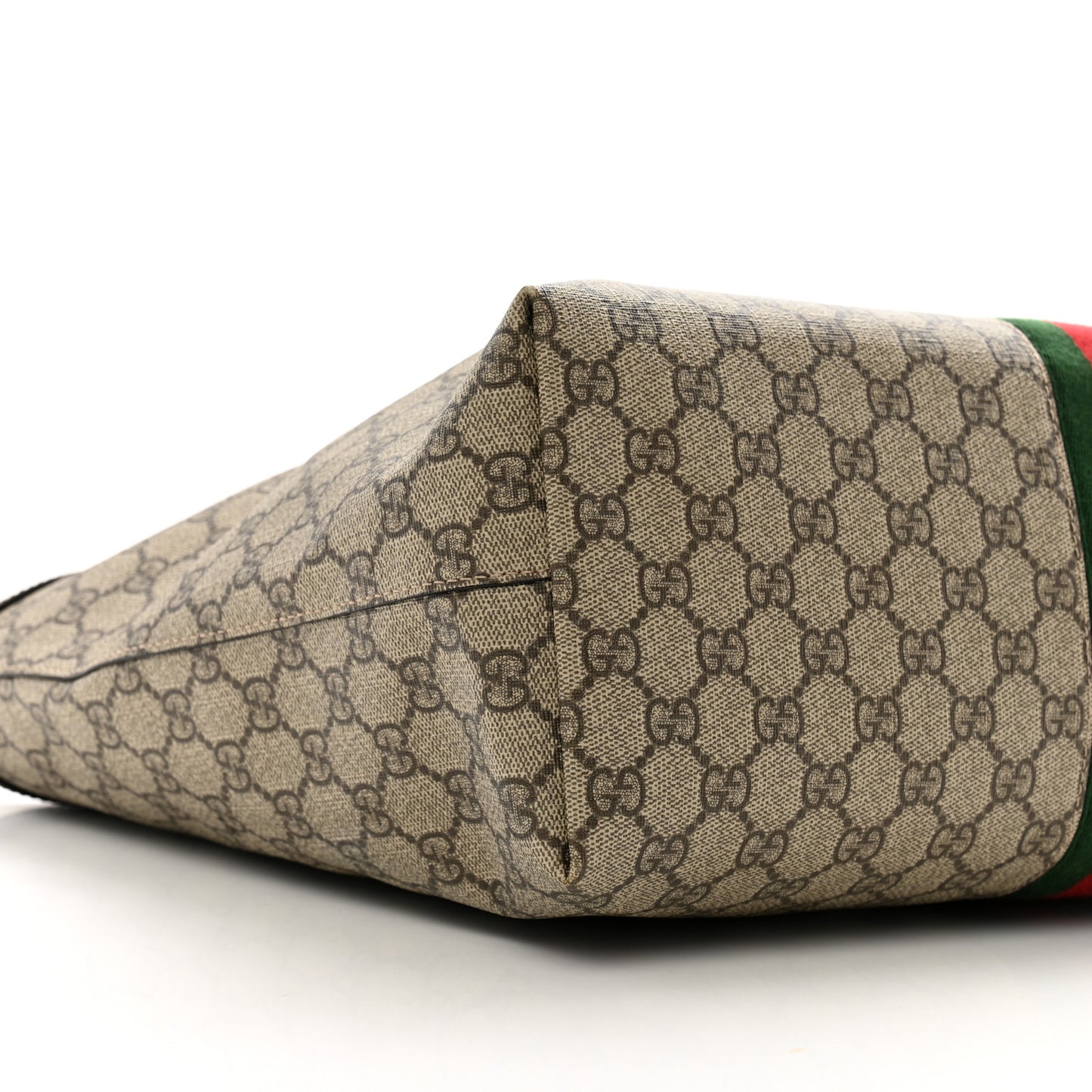 GG Supreme Monogram Medium Ophidia Shopping Tote Brown