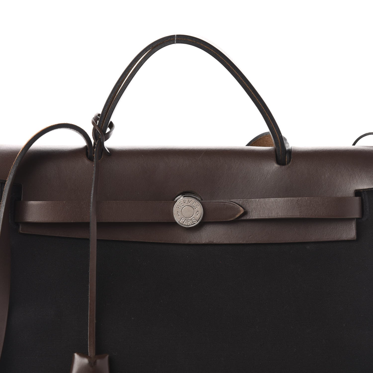 Hermes Toile Vache Hunter Herbag Zip 31 PM Black Ebene 12 of 12