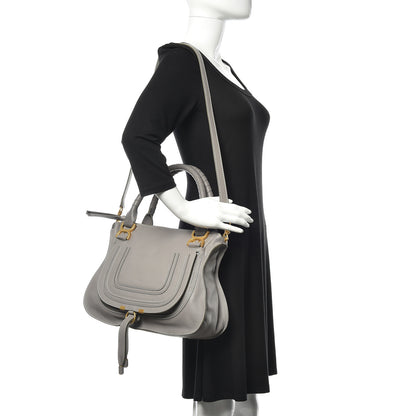 Chloe Calfskin Medium Marcie Satchel Cashmere Grey 2 of 13