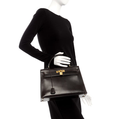 Hermes Box Kelly Sellier 32 Chocolate 2 of 30