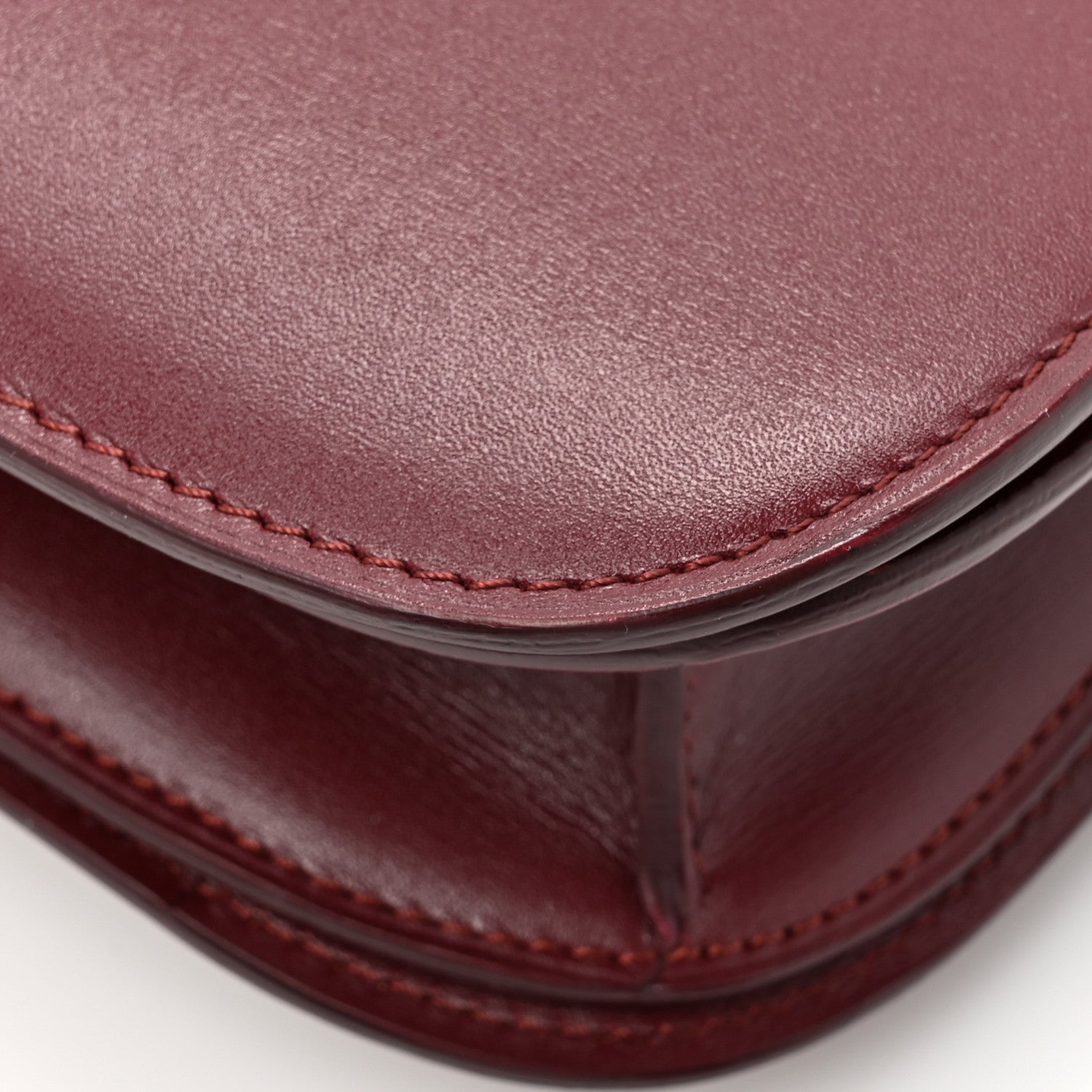 Celine Box Calfskin Medium Classic Box Flap Bag Burgundy 16 of 16