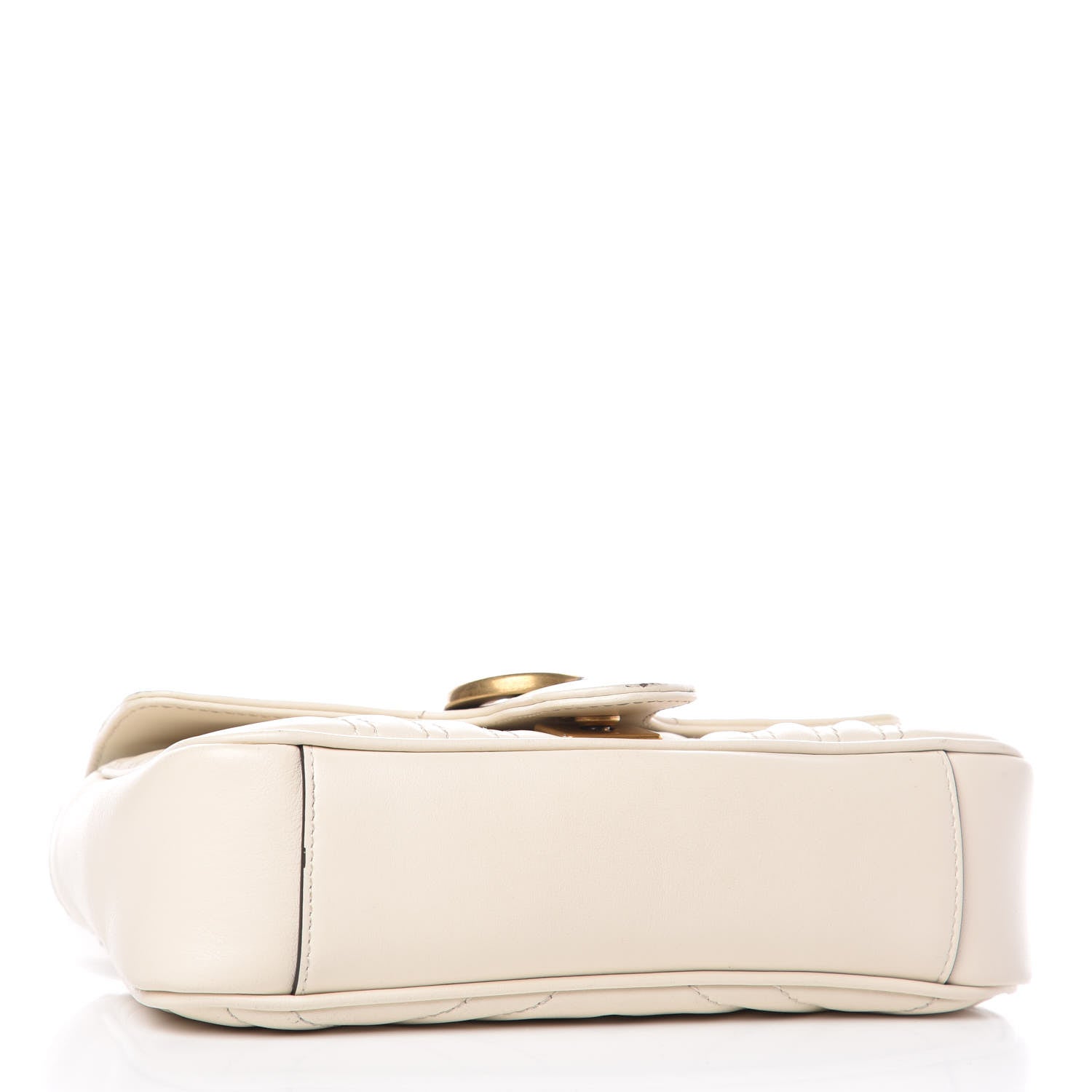 Gucci Calfskin Matelasse Mini GG Marmont Shoulder Bag White 4 of 20
