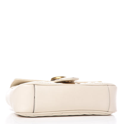 Gucci Calfskin Matelasse Mini GG Marmont Shoulder Bag White 4 of 20