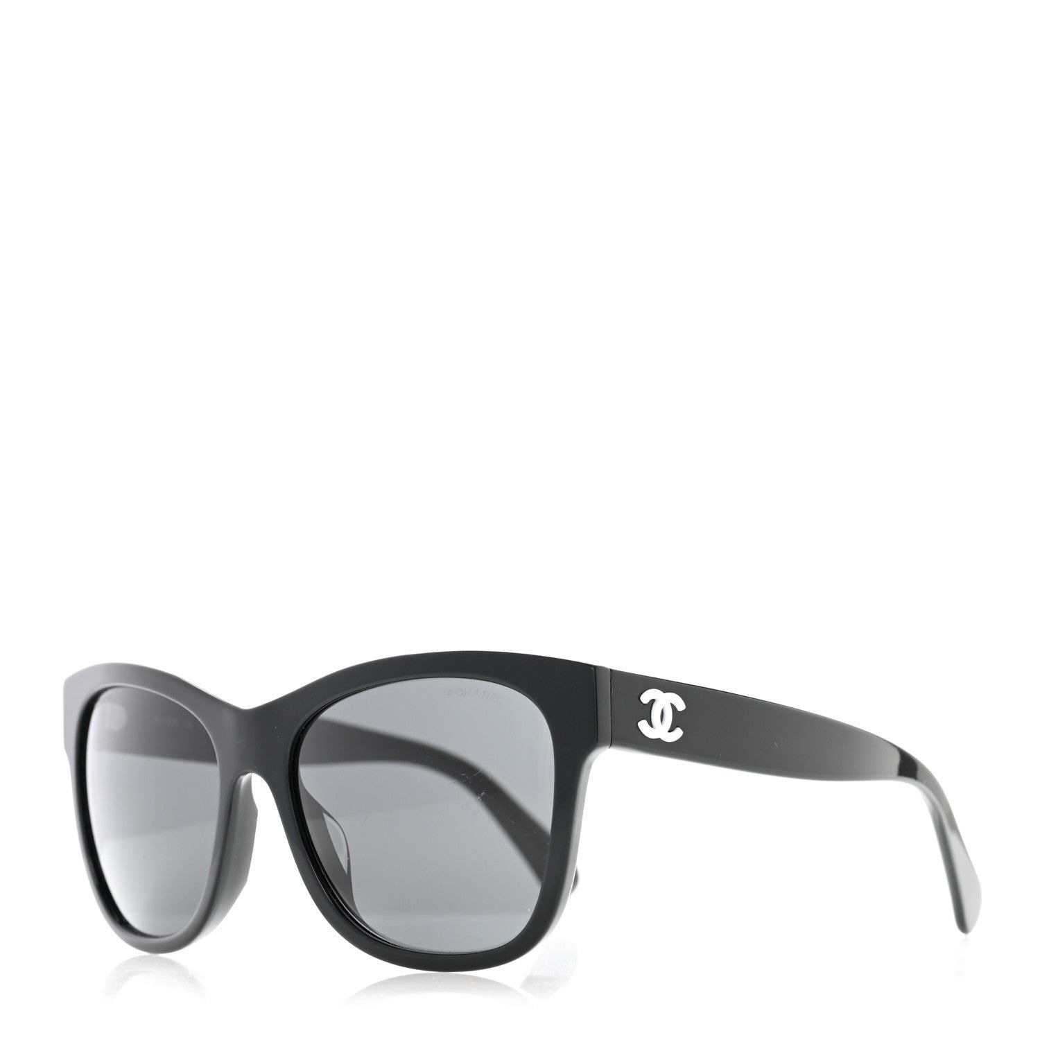 Chanel Acetate Square CC Sunglasses 5380-A Black 1 of 8
