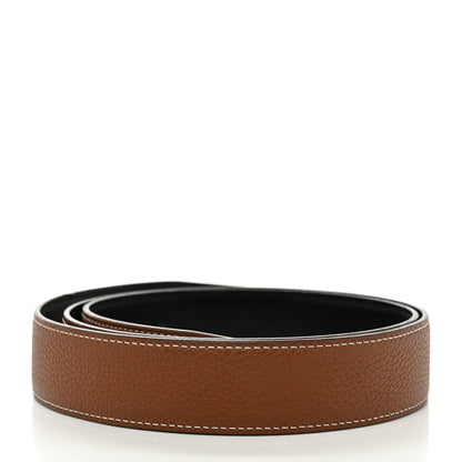Hermes Box Togo 32mm Belt Strap 90/36 Black Gold 2 of 9