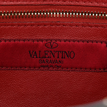 Valentino Garavani Lambskin Rockstud Spike Wallet on Chain Poudre 6 of 10