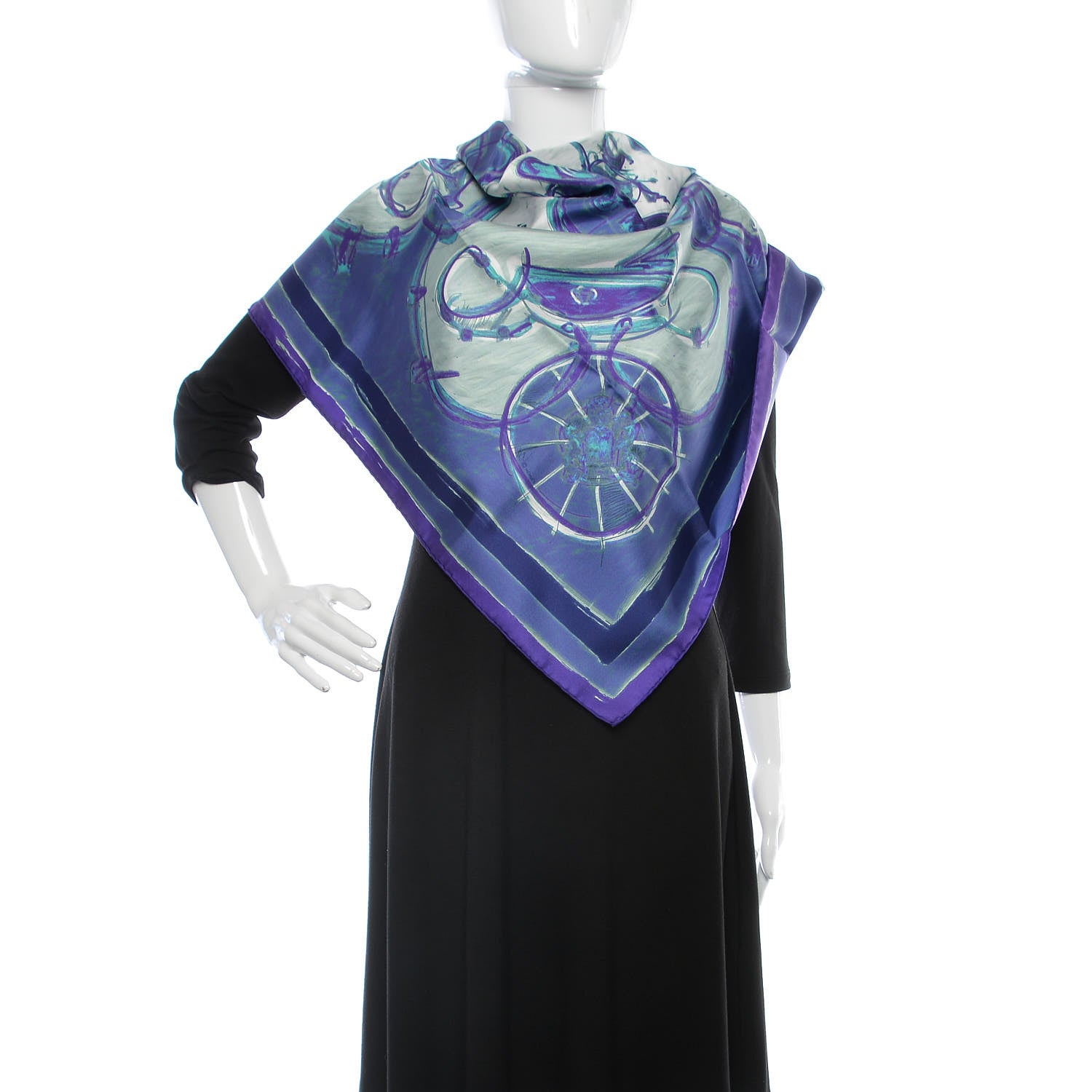 Hermes Silk New Springs Scarf 90 2 of 5