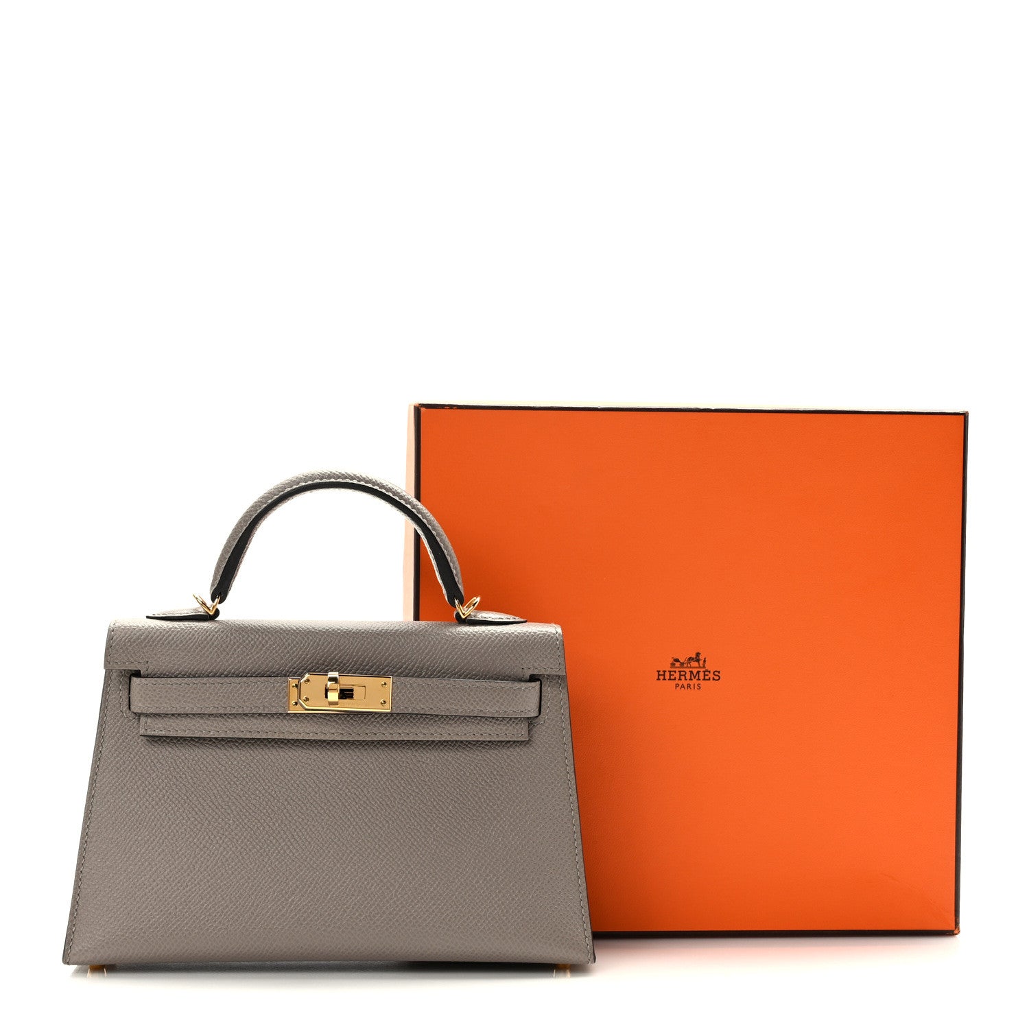 Hermes Epsom Mini Kelly Sellier 20 Gris Asphalt 11 of 11