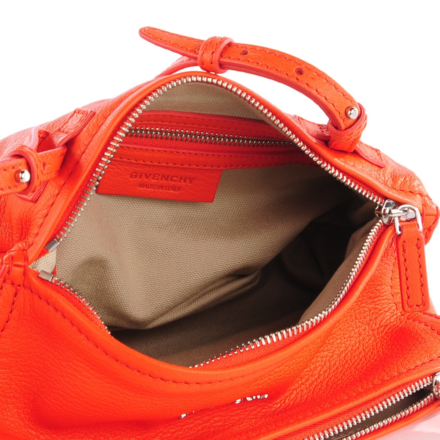 Sugar Goatskin Mini Pandora Bright Orange