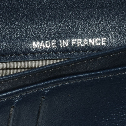 Chanel Patent Quilted Compact Zip Wallet Blue 9 of 9