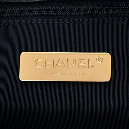 Chanel Lambskin Quilted Large Chanel 19 Flap Navy Blue 6 of 11