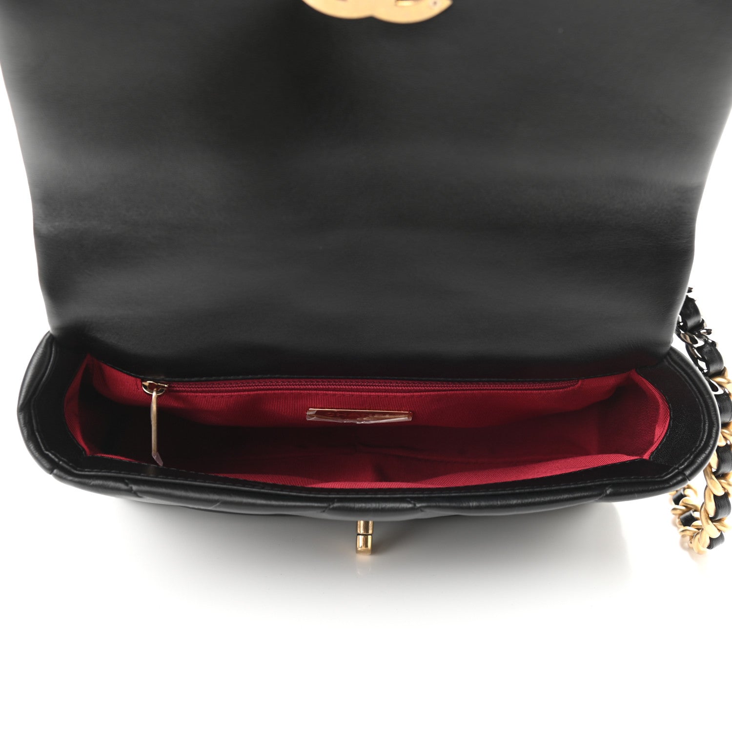 Chanel Lambskin Quilted Medium Chanel 19 Flap Black 5 of 10