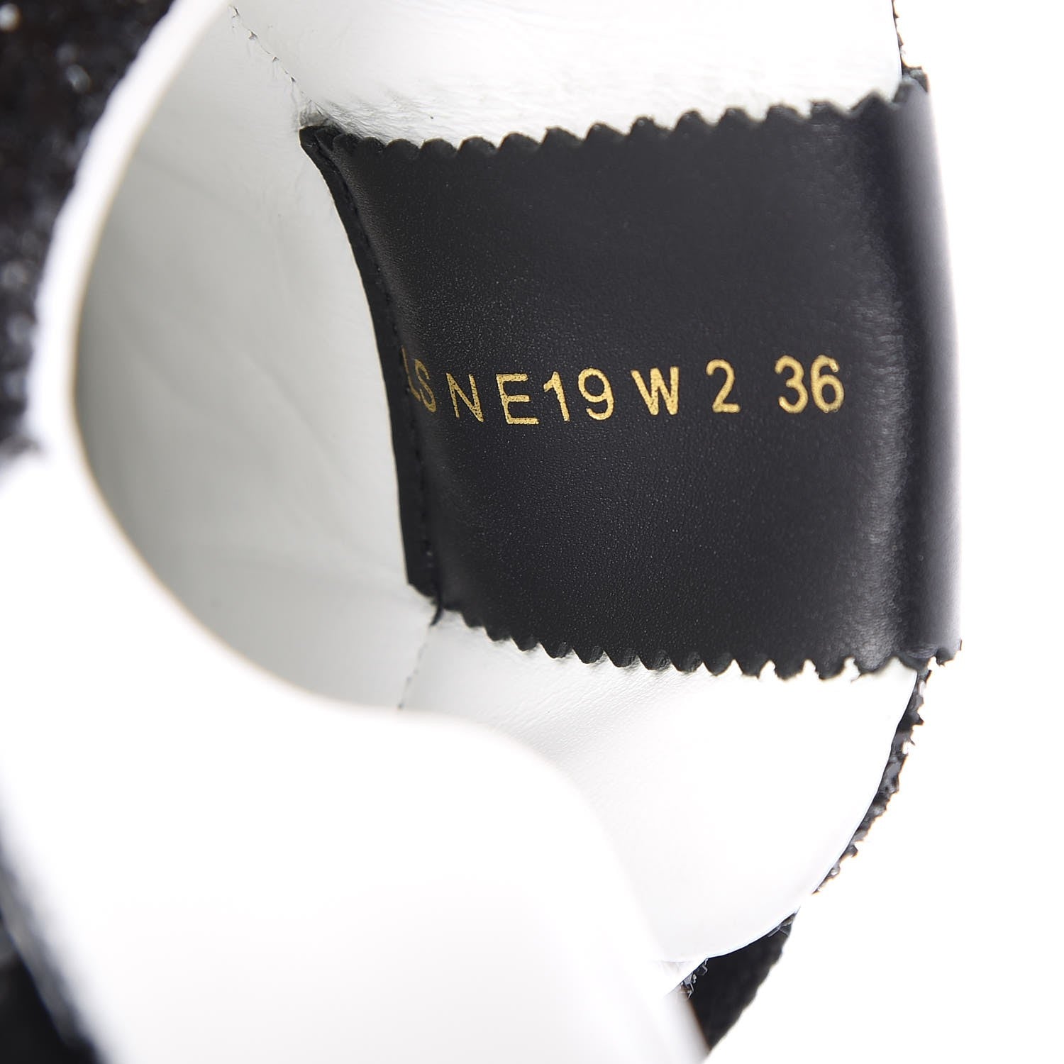 Valentino Garavani Calfskin Glitter Flycrew Sneakers 36 Black 8 of 11