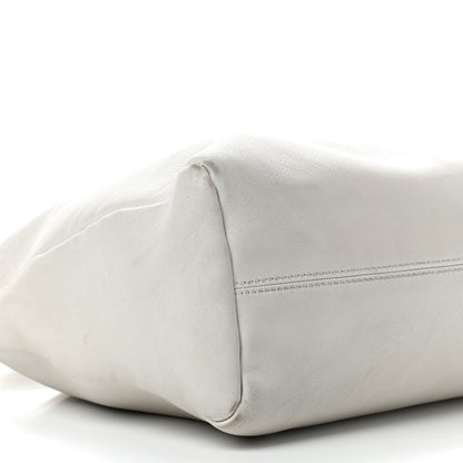 Tom Ford Calfskin Zipper Strap Hobo White 6 of 13