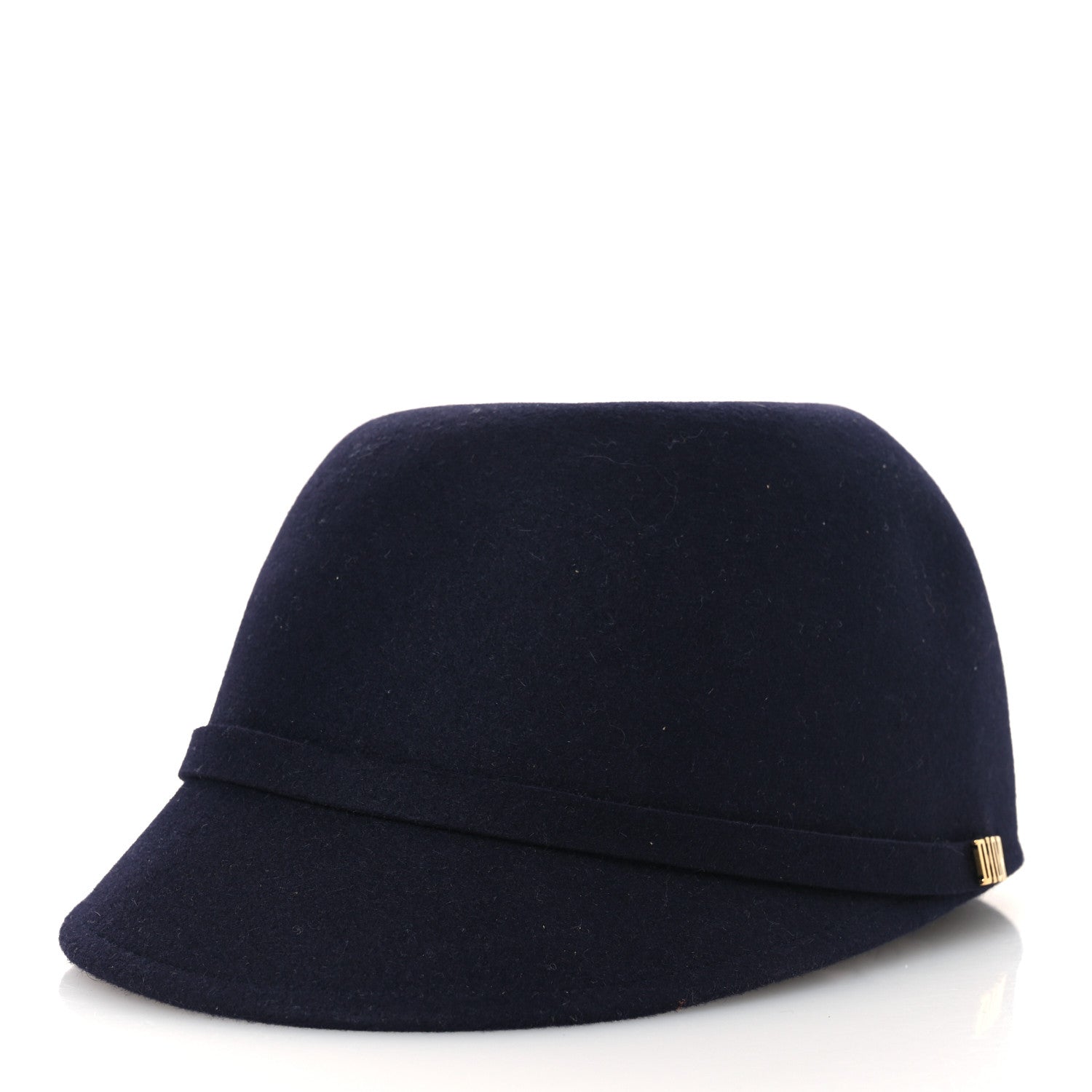 Christian Dior Rabbit Felt Hat 57 Navy 1 of 8