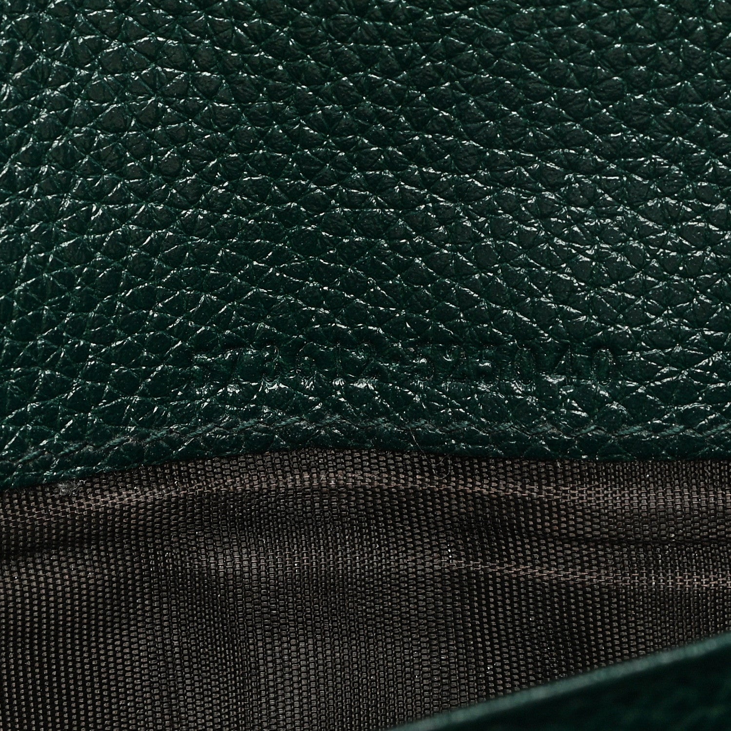 Gucci Grainy Calfskin Zumi Continental Wallet Vintage Green 7 of 7