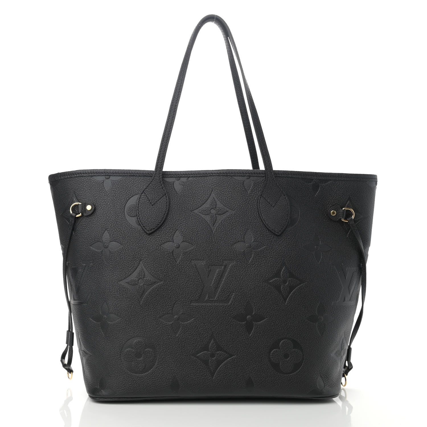 Louis Vuitton Empreinte Monogram Giant Neverfull MM Black 3 of 10