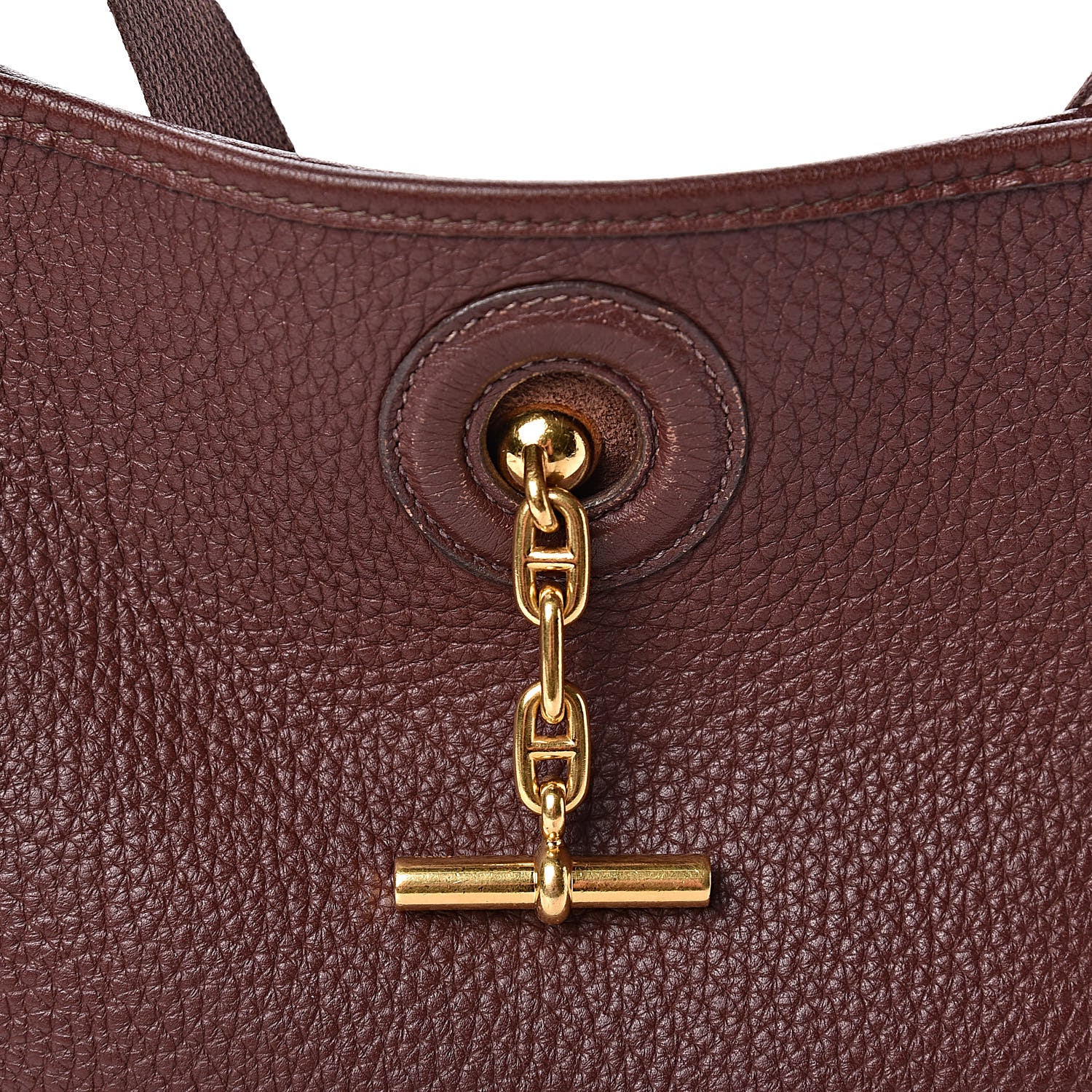 Hermes Taurillon Clemence Vespa PM Havane 11 of 13