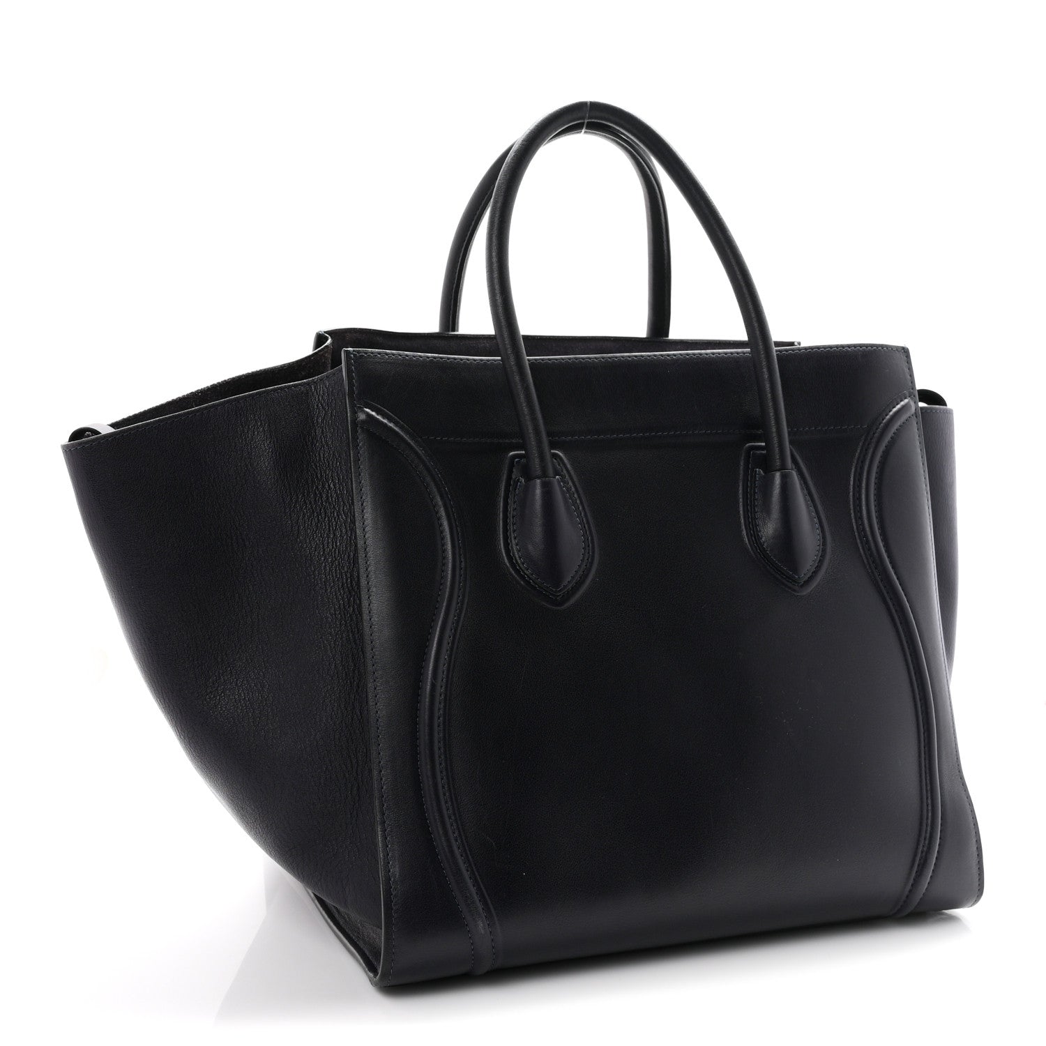 Celine Supple Calfskin Medium Phantom Luggage Indigo 3 of 12