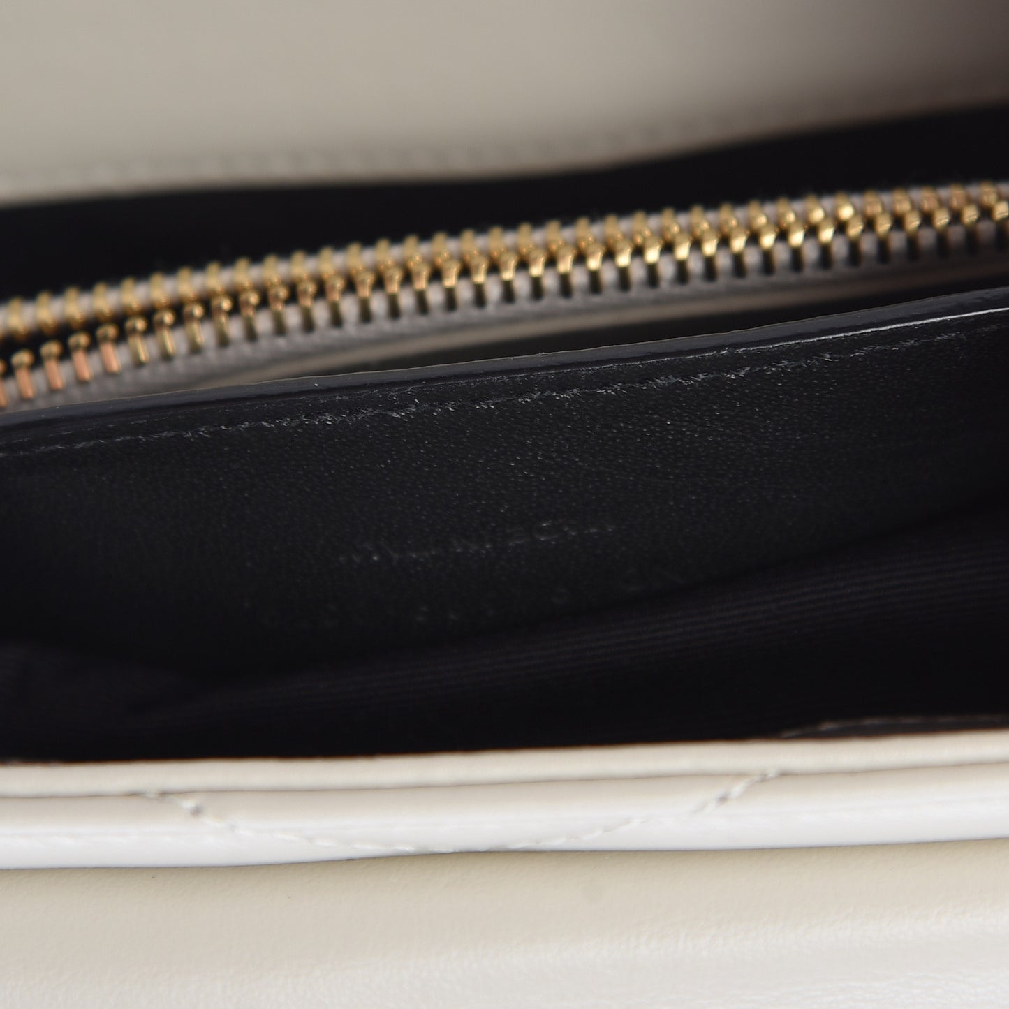 Calfskin Y Quilted Monogram Small Loulou Chain Satchel Ivory