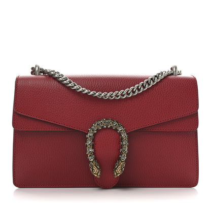 Gucci Dollar Calfskin Swarovski Crystal Small Dionysus Shoulder Bag Hibiscus Red 1 of 10