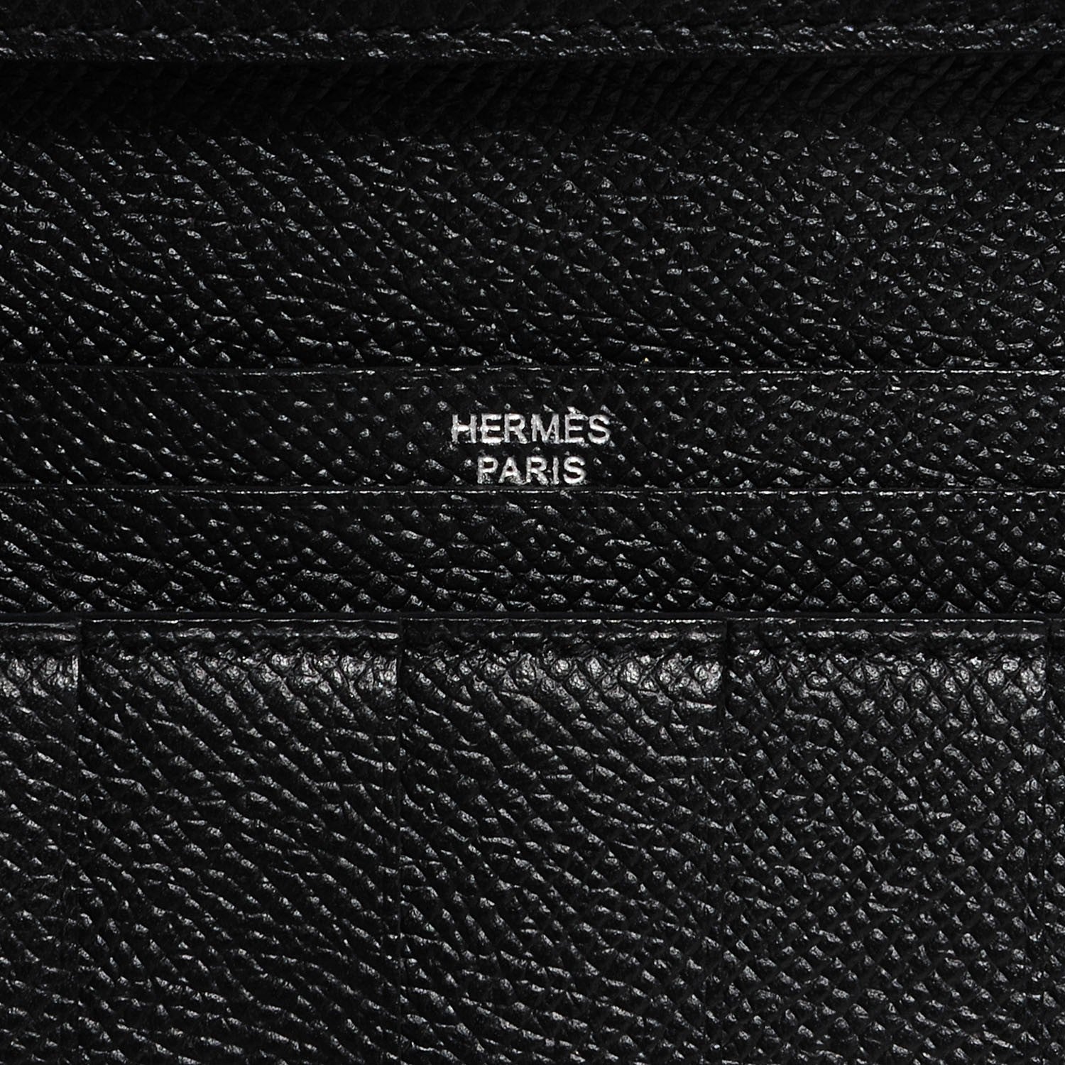 Hermes Epsom Bearn Gusset Wallet Black 5 of 9