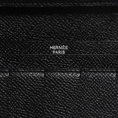 Hermes Epsom Bearn Gusset Wallet Black 5 of 9