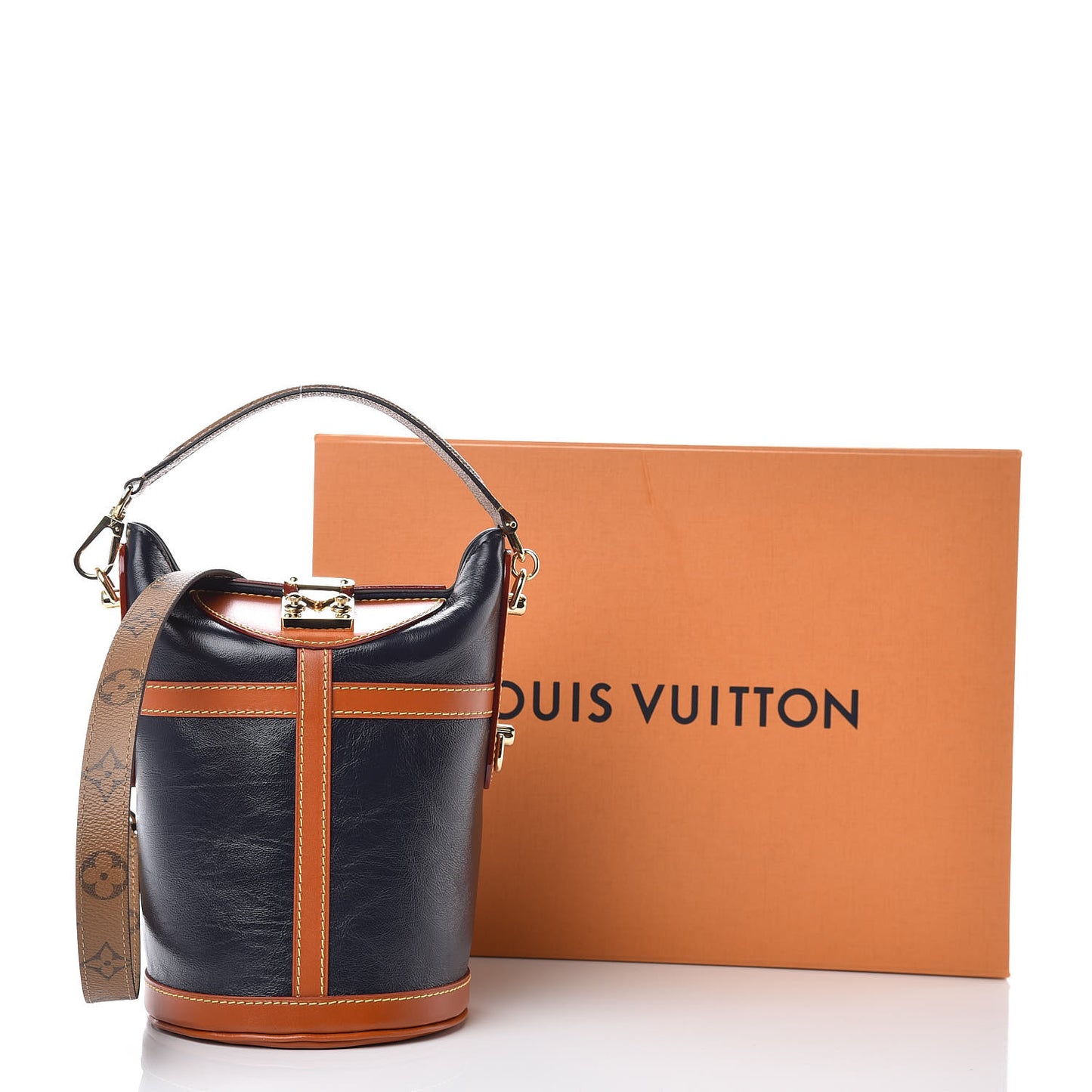 Calfskin Duffle Bag Navy
