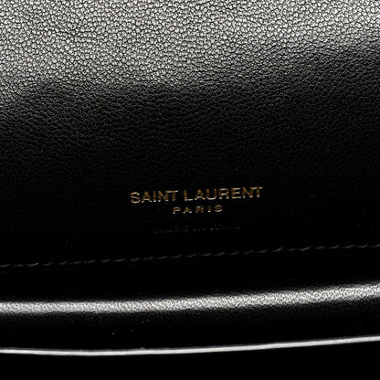 Saint Laurent Lambskin Chevron Quilted Medium Loulou Black 6 of 10
