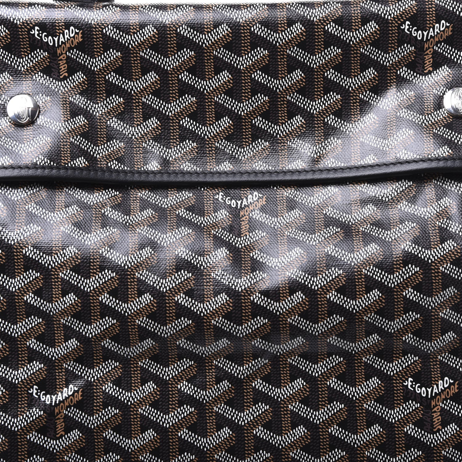 Goyard Goyardine Saint Leger Soft Briefcase Backpack Black 7 of 7