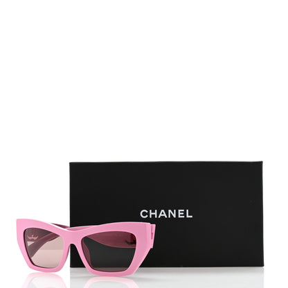 Chanel Acetate Cat Eye Sunglasses 5527 Pink 8 of 8
