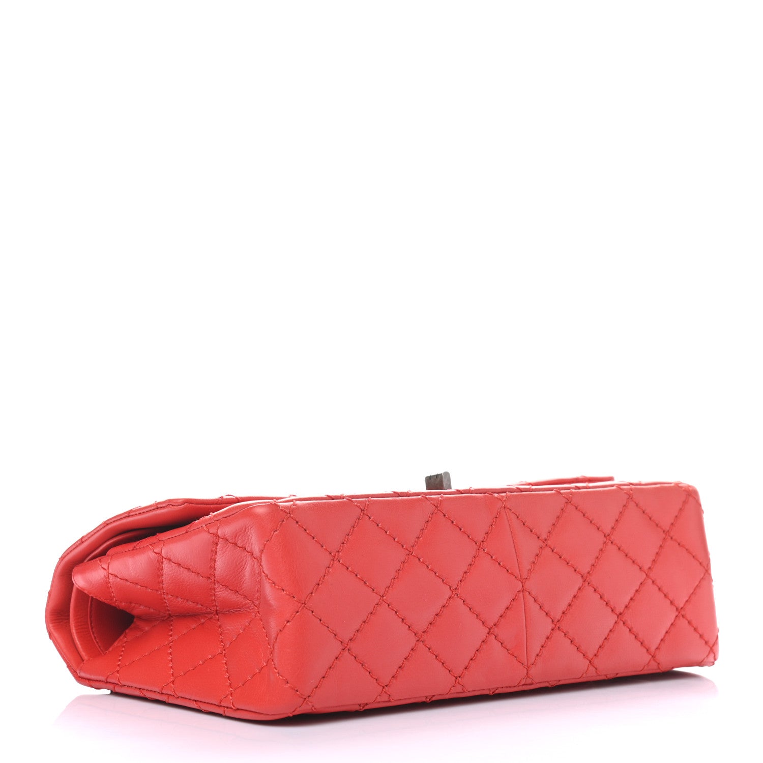 Chanel Calfskin Stitched 2.55 Reissue 226 Flap Red 4 of 9