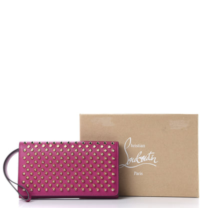 Christian Louboutin Calfskin Spikes Boudoir Wristlet Orthodoxe Gold 8 of 10