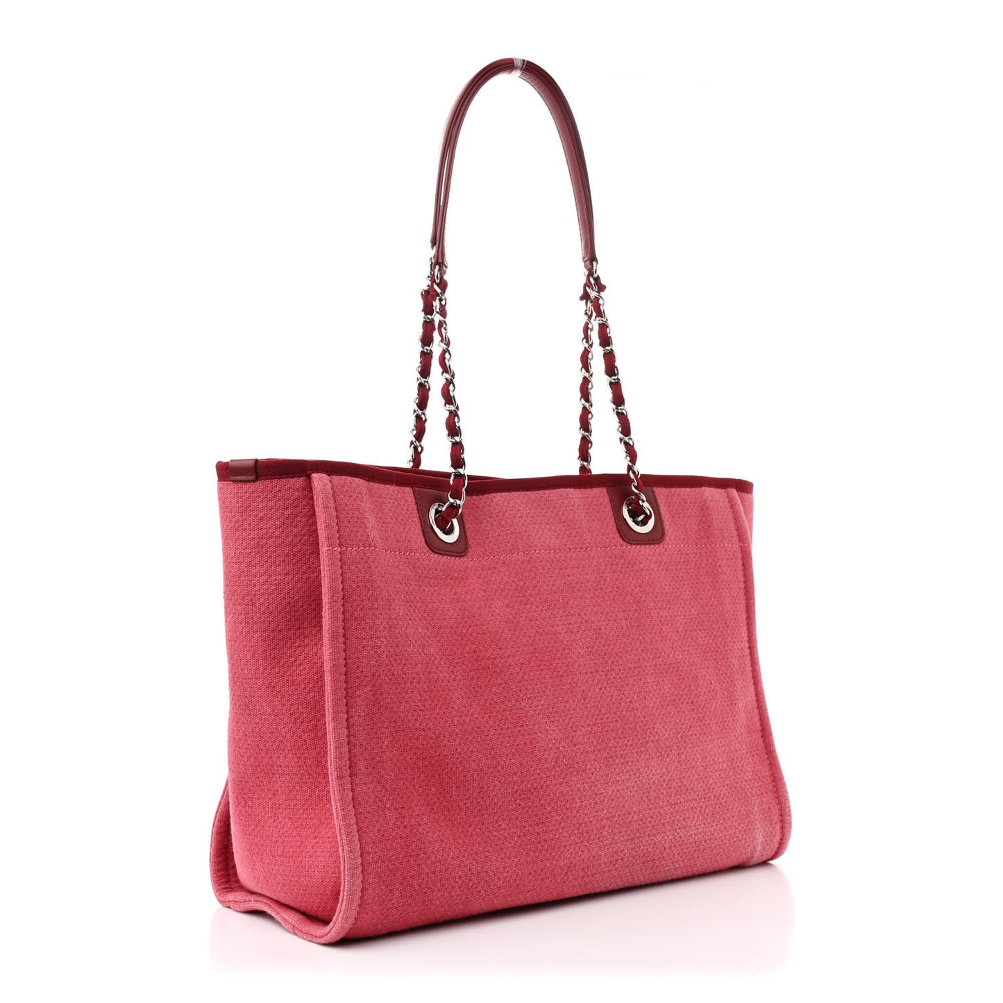 Canvas Small Deauville Tote Red