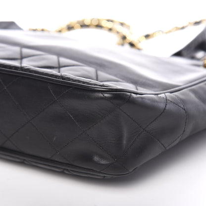 Chanel Lambskin Quilted Shoulder Bag Black 10 of 10