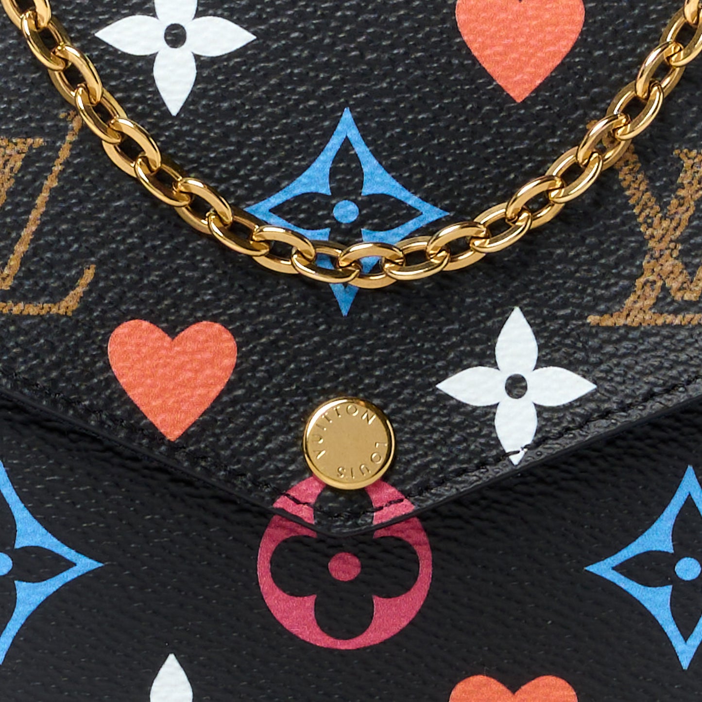 Game On Felicie Chain Wallet Black