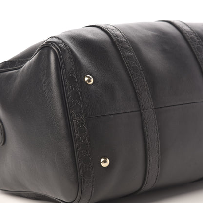 Gucci Calfskin Microguccissima Trim Medium Boston Black 5 of 9