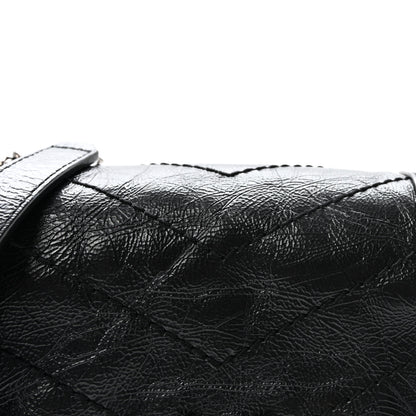 Saint Laurent Crinkled Calfskin Matelasse Monogram Niki Chain Wallet Black 7 of 10